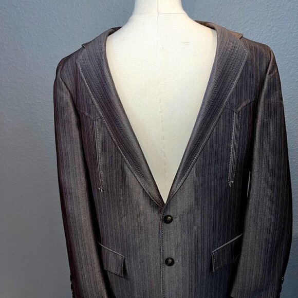 Vintage Tailored Western Wear by Lasso Las Vegas Sport Coat- NWOT -Size 42 Long - Picture 2 of 11